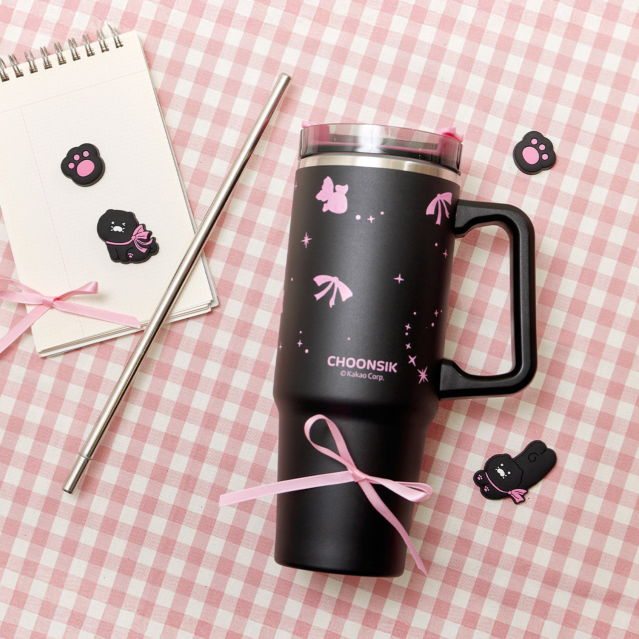 Black Magnet Tumbler - Korean kawaii Kakao Friends | Koolseoul