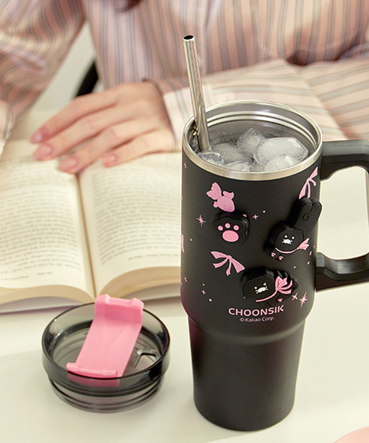 Black Magnet Tumbler - Authentic Kakao Friends from Korea | Koolseoul