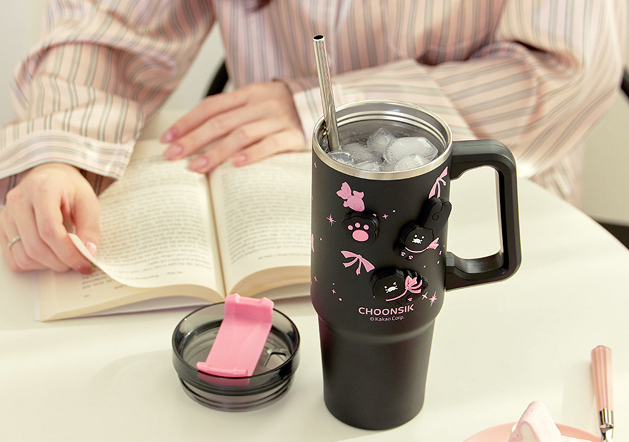 Black Magnet Tumbler - Authentic Kakao Friends from Korea | Koolseoul