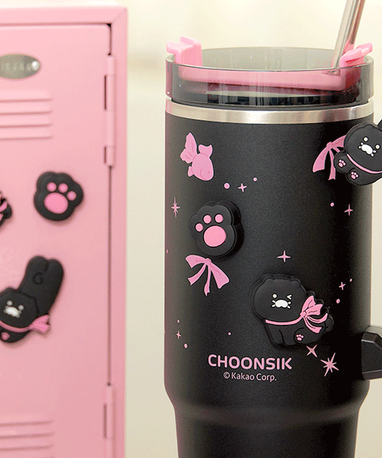 Black Magnet Tumbler - Korean kawaii Kakao Friends | Koolseoul