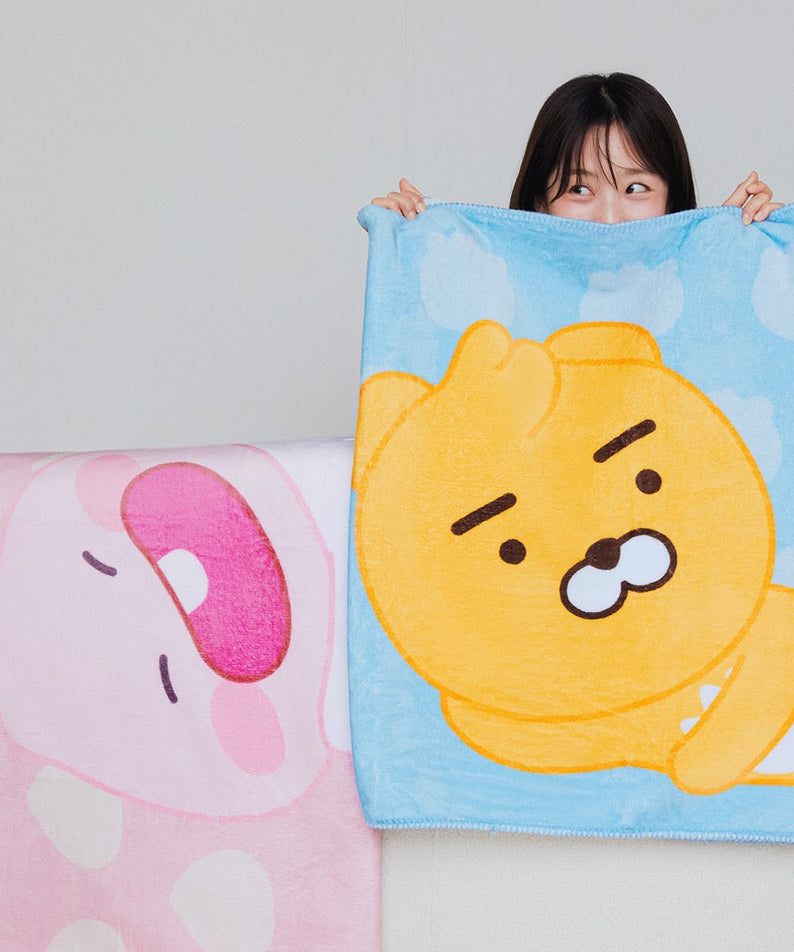 Blanket Little Apeach - Authentic Kakao Friends from Korea | Koolseoul