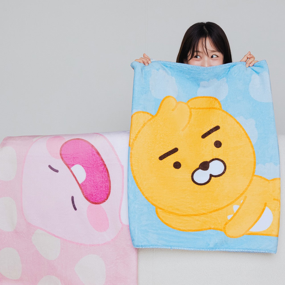 Blanket Little Apeach - Authentic Kakao Friends from Korea | Koolseoul