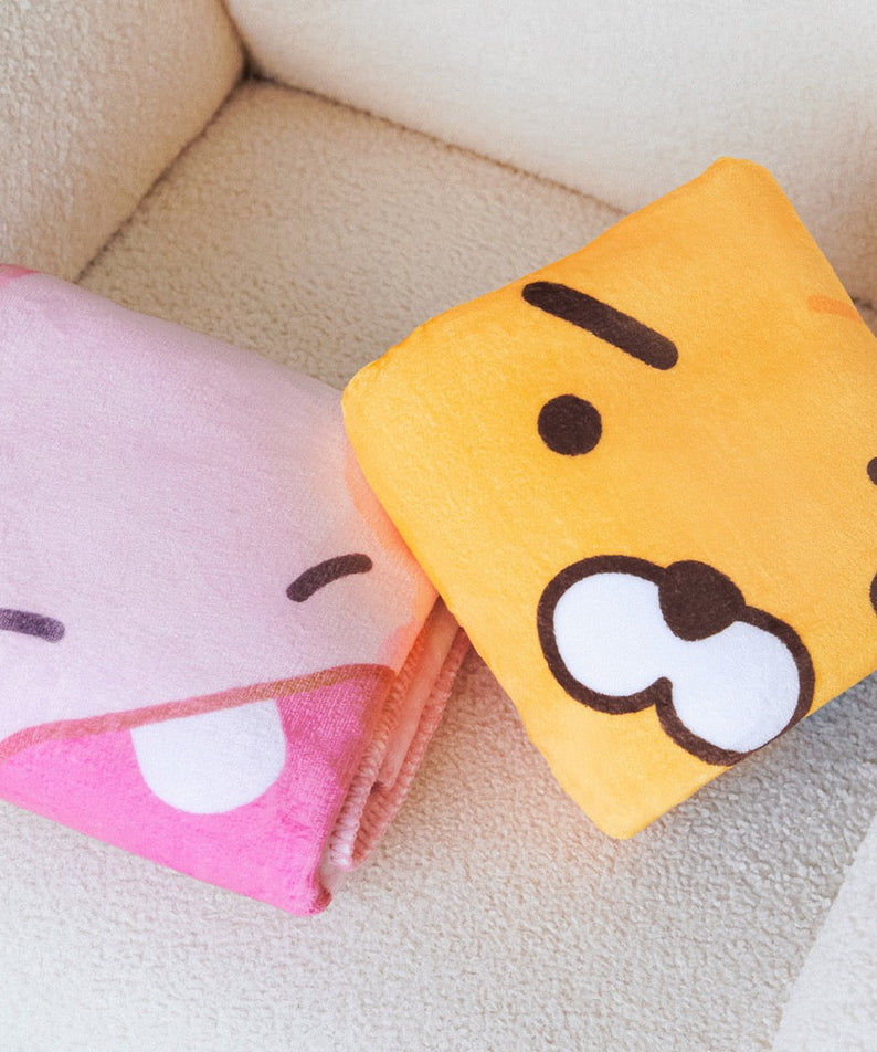 Blanket Little Apeach - Authentic Kakao Friends from Korea | Koolseoul