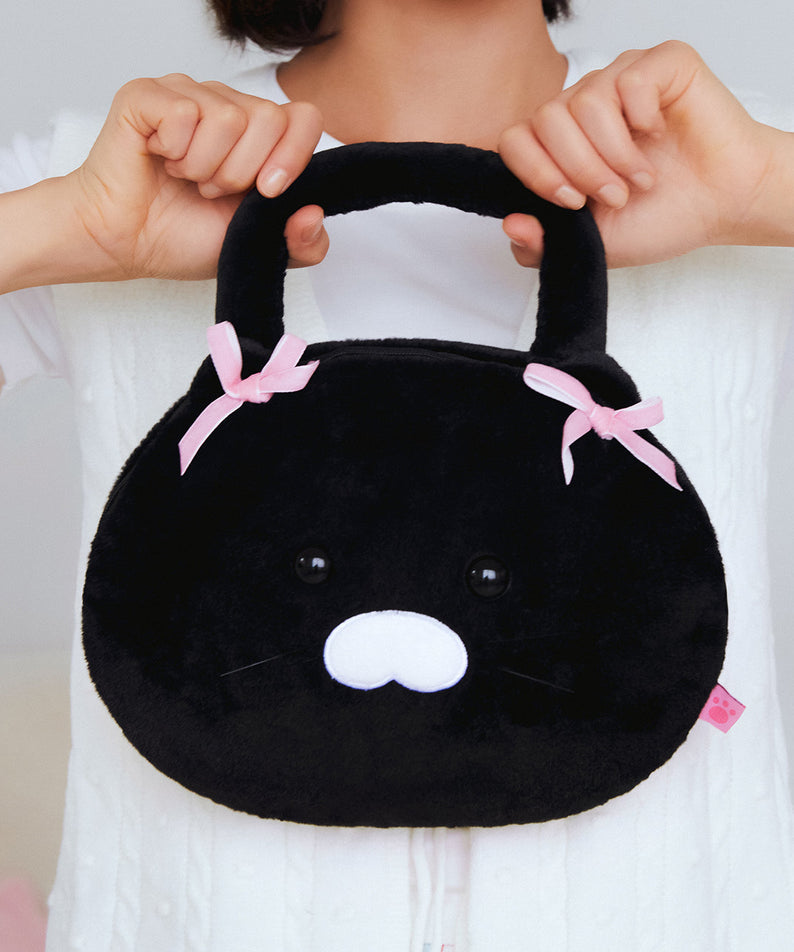 Black Pouch Blanket Chunsik - Authentic Kakao Friends from Korea | Koolseoul