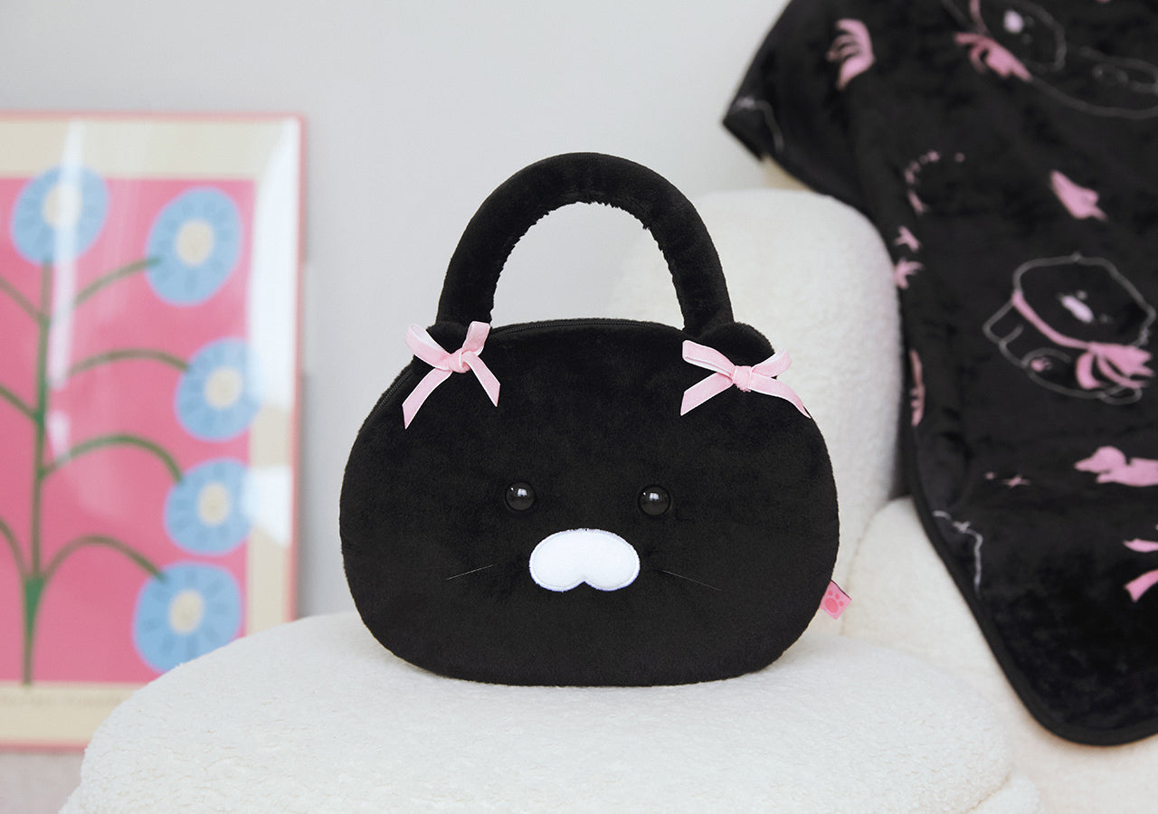 Black Pouch Blanket Chunsik - Official Kakao Friends merchandise | Koolseoul