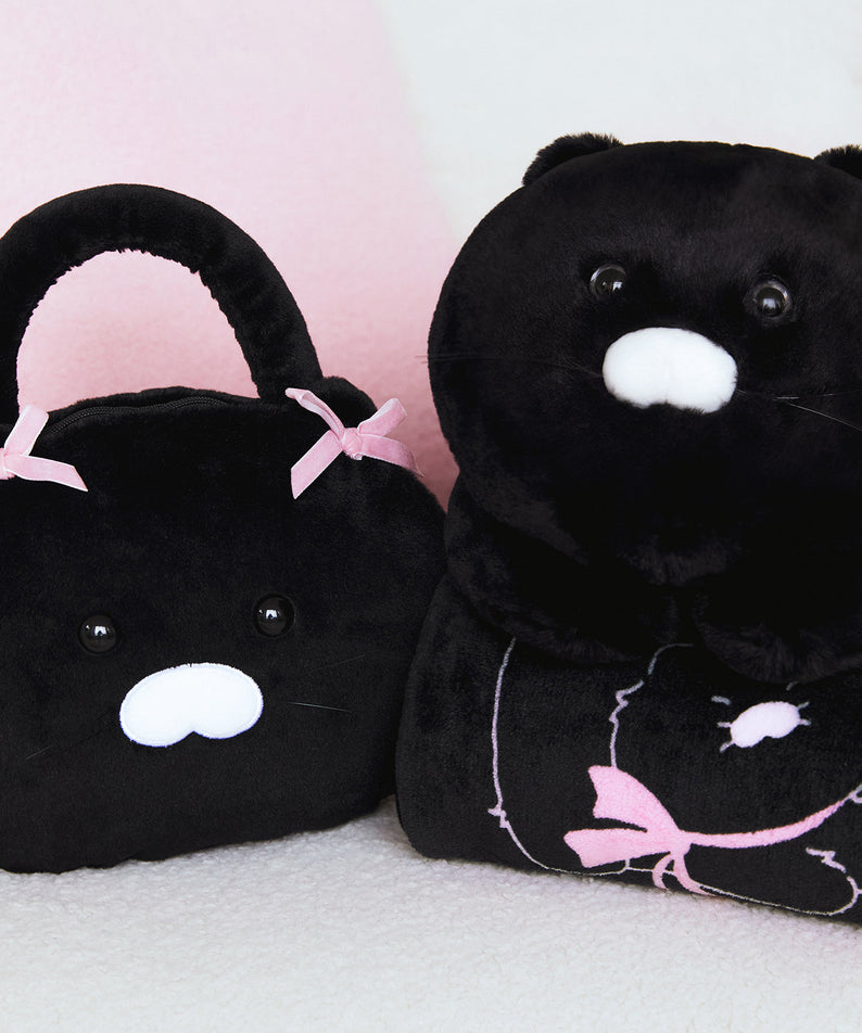 Black Pouch Blanket Chunsik - Official Kakao Friends merchandise | Koolseoul