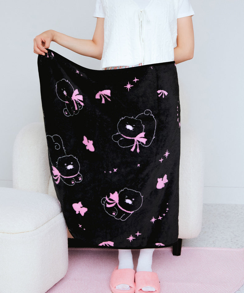 Black Pouch Blanket Chunsik - Korean kawaii Kakao Friends | Koolseoul