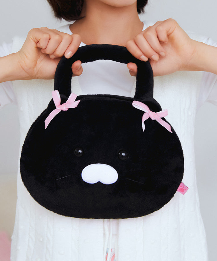 Black Pouch Blanket Chunsik - Authentic Kakao Friends from Korea | Koolseoul
