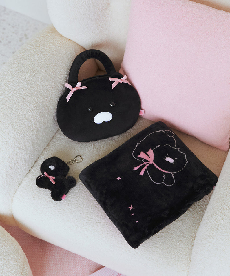 Black Pouch Blanket Chunsik - Korean kawaii Kakao Friends | Koolseoul