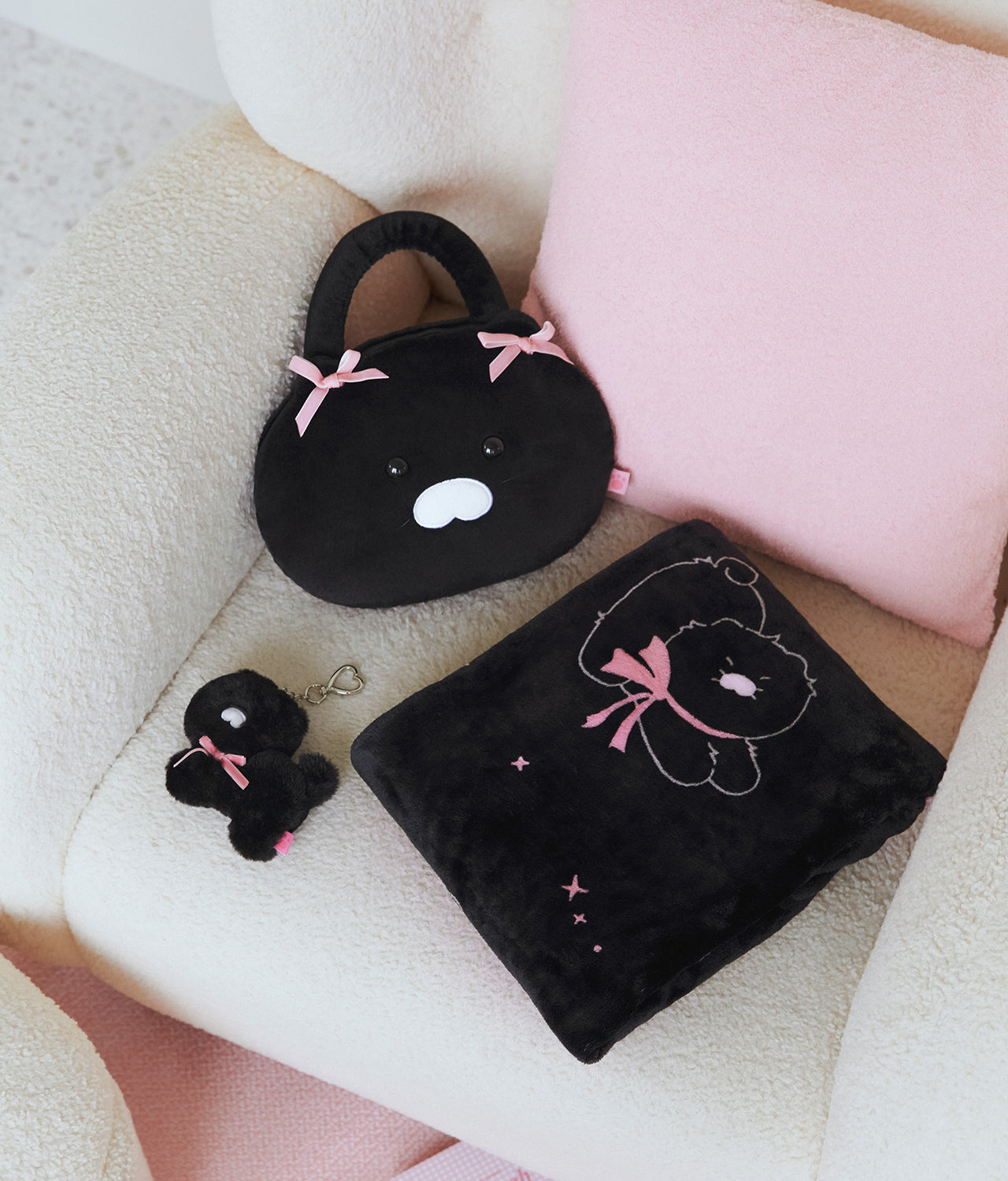 Black Pouch Blanket Chunsik - Korean kawaii Kakao Friends | Koolseoul
