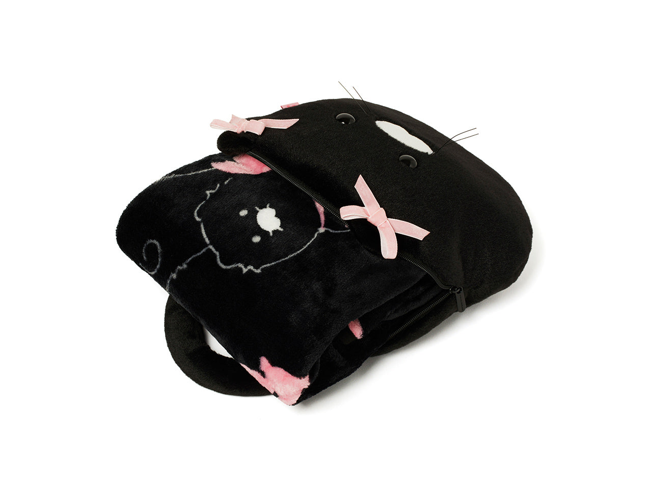 Black Pouch Blanket Chunsik - Authentic Kakao Friends from Korea | Koolseoul