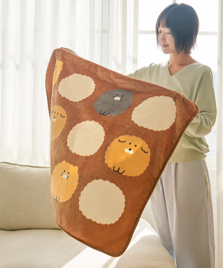 FRIENDAY Blanket Brown Chunsik - Authentic Kakao Friends from Korea | Koolseoul