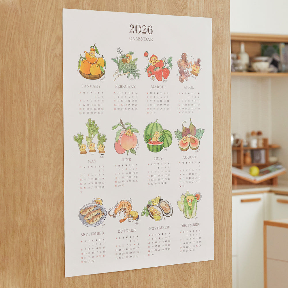 2026 Poster Chunsik Agenda - Authentic Kakao Friends from Korea | Koolseoul
