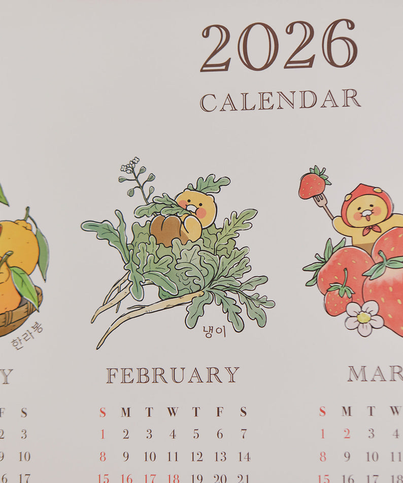 2026 Poster Chunsik Agenda - Official Kakao Friends merchandise | Koolseoul