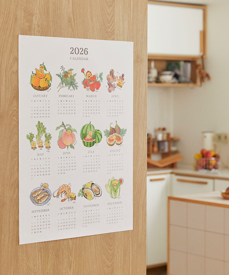 2026 Poster Chunsik Agenda - Official Kakao Friends merchandise | Koolseoul