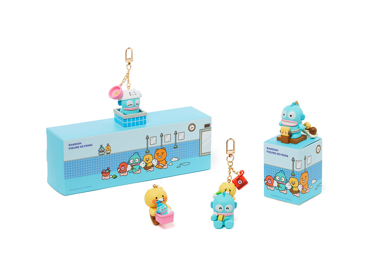 [Complete Set] X Friends Figurine Keychain 4 - Korean kawaii Kakao Friends | Koolseoul