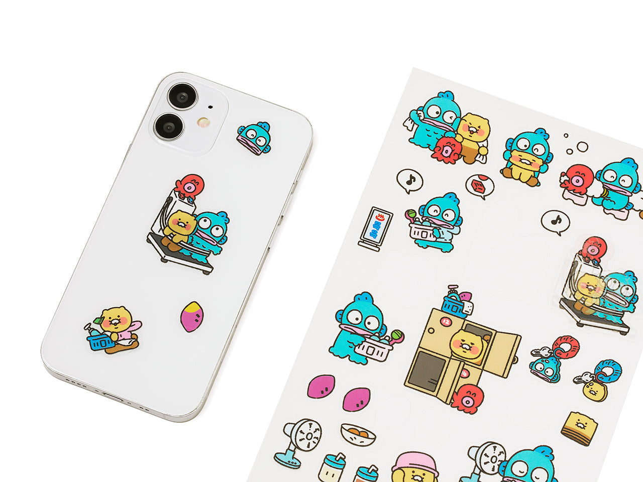 X Friends Clear Sticker Red Chunsik - Official Kakao Friends merchandise | Koolseoul
