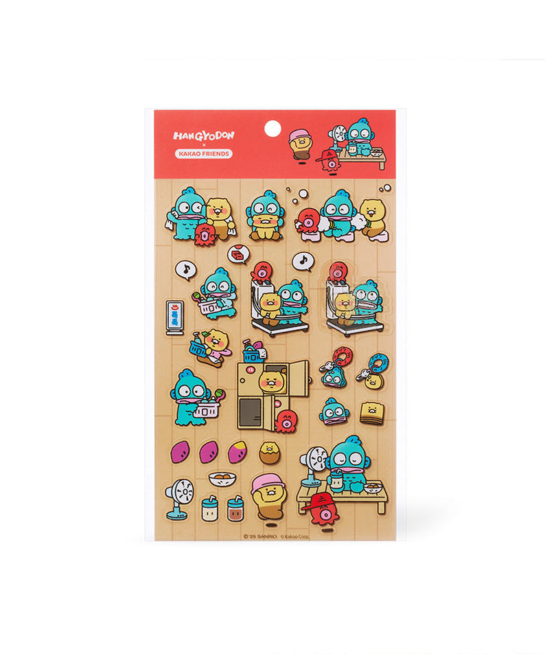 X Friends Clear Sticker Red Chunsik - Authentic Kakao Friends from Korea | Koolseoul