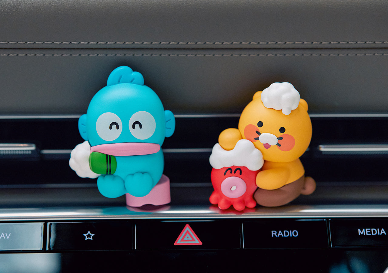 X Friends Car Air Freshener & Figurine Set Chunsik - Authentic Kakao Friends from Korea | Koolseoul
