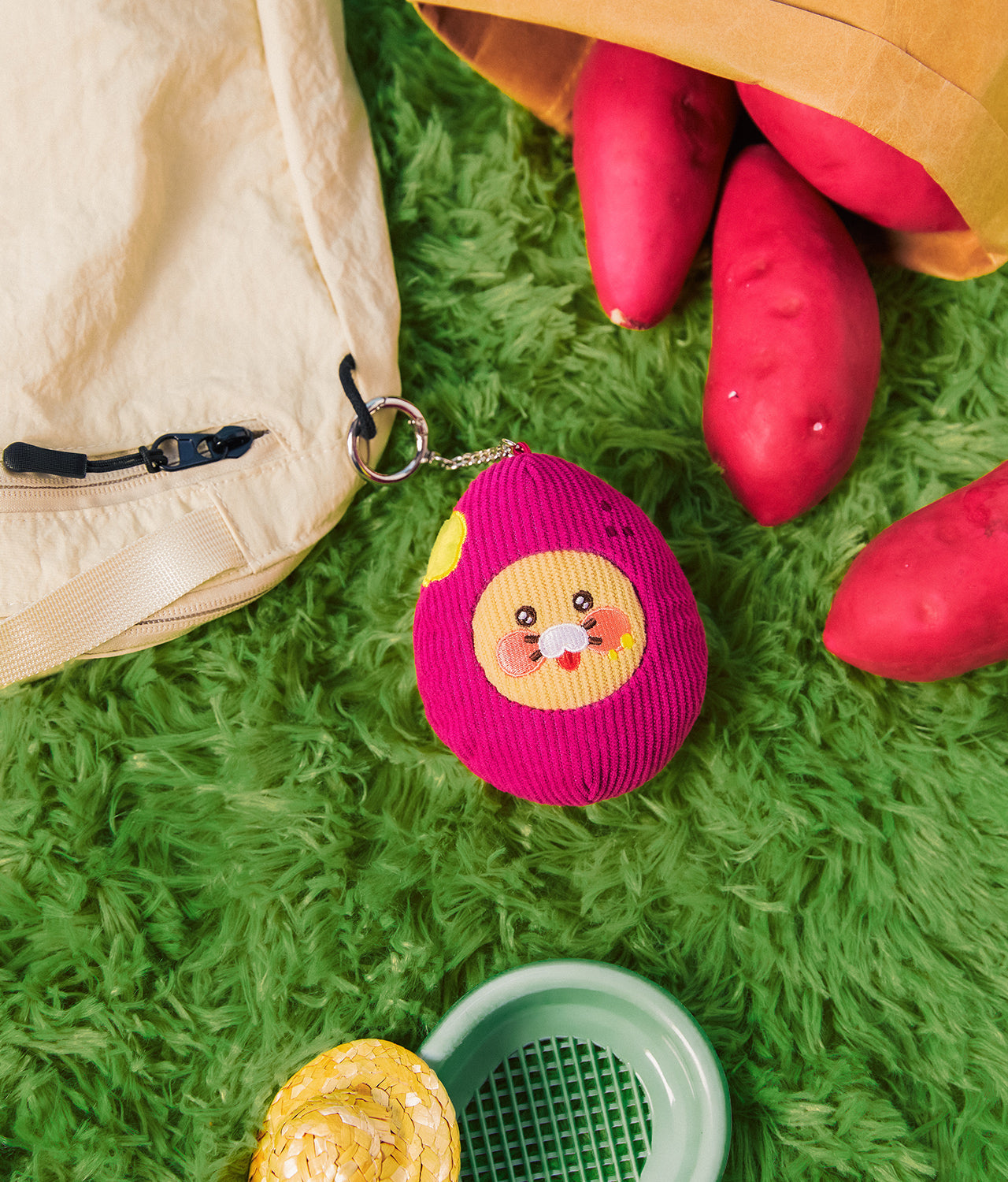 Keychain Plush Chunsik - Korean kawaii Kakao Friends | Koolseoul