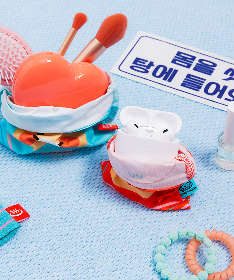 X Friends Pouch Set(2P) Chunsik - Official Kakao Friends merchandise | Koolseoul