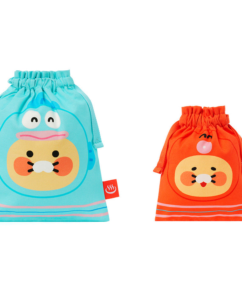 X Friends Pouch Set(2P) Chunsik - Korean kawaii Kakao Friends | Koolseoul