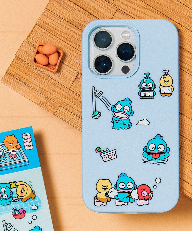 X Friends Clear Sticker Blue Ryan&Chunsik - Official Kakao Friends merchandise | Koolseoul