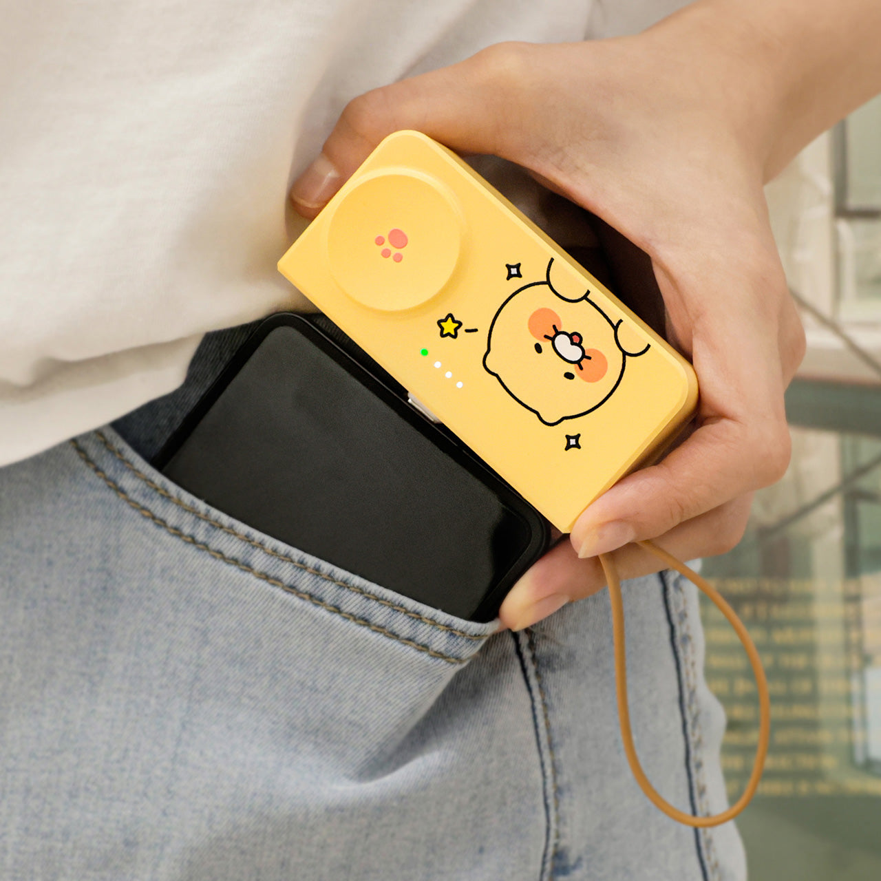 + Power Bank 5,000 Chunsik - Official Kakao Friends merchandise | Koolseoul