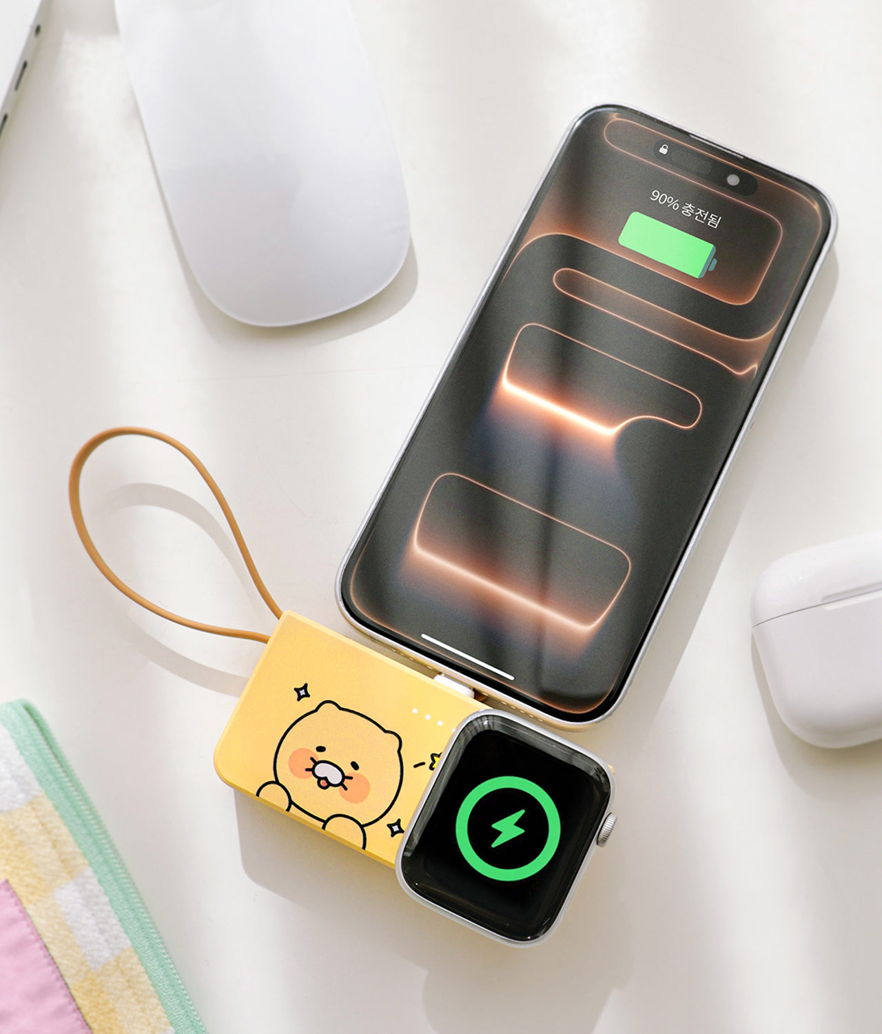 + Power Bank 5,000 Chunsik - Authentic Kakao Friends from Korea | Koolseoul