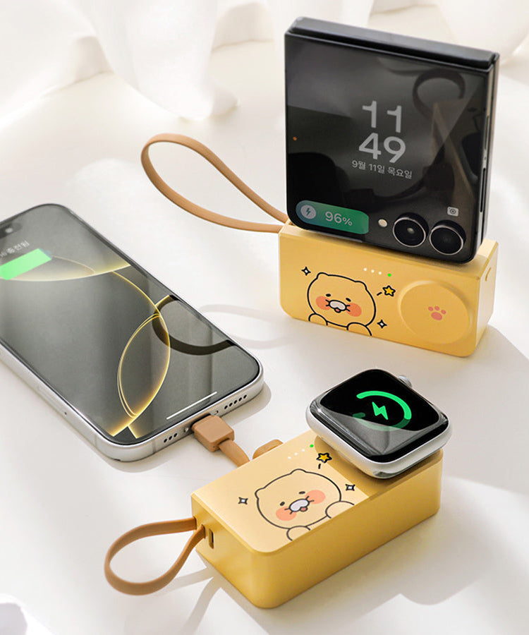 + Power Bank 5,000 Chunsik - Official Kakao Friends merchandise | Koolseoul