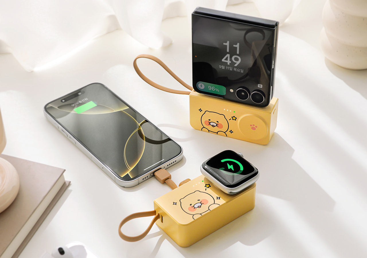 + Power Bank 5,000 Chunsik - Official Kakao Friends merchandise | Koolseoul