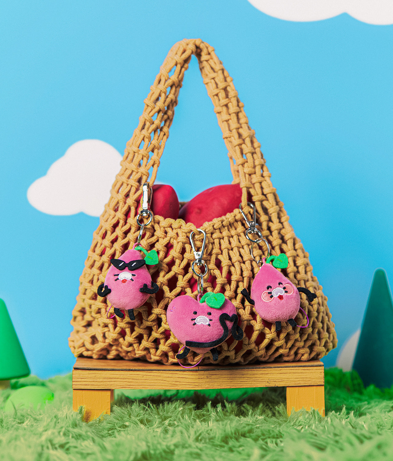 Mini Keychain Plush - Korean kawaii Kakao Friends | Koolseoul
