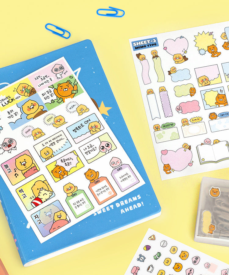Sticker Set 3P - Authentic Kakao Friends from Korea | Koolseoul
