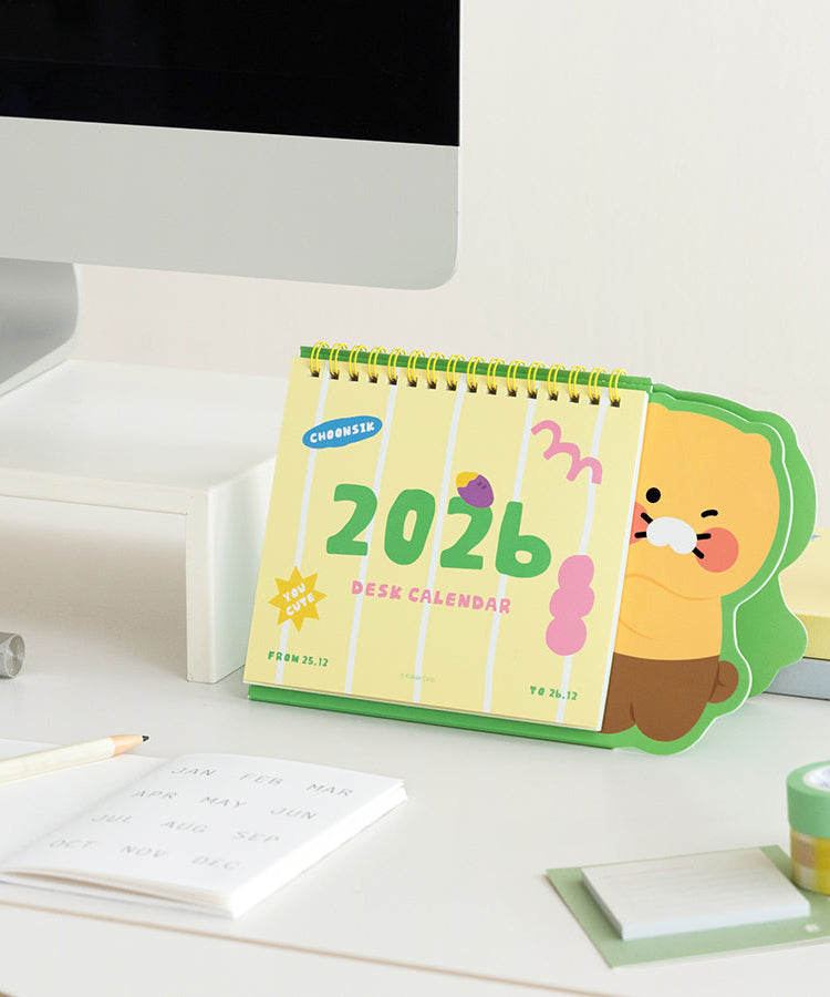 2026 Yellow&Green Chunsik Agenda - Korean kawaii Kakao Friends | Koolseoul