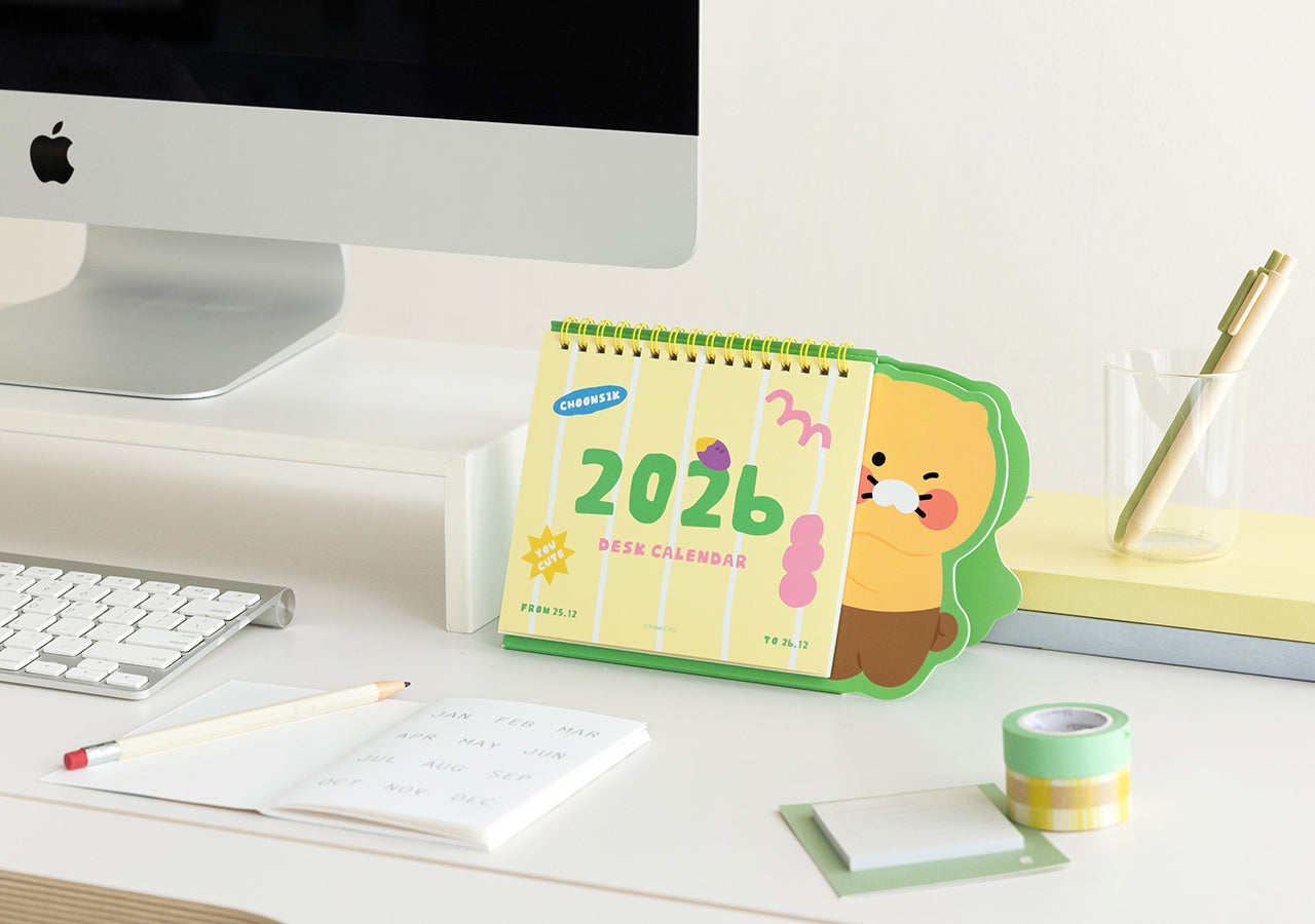 2026 Yellow&Green Chunsik Agenda - Korean kawaii Kakao Friends | Koolseoul