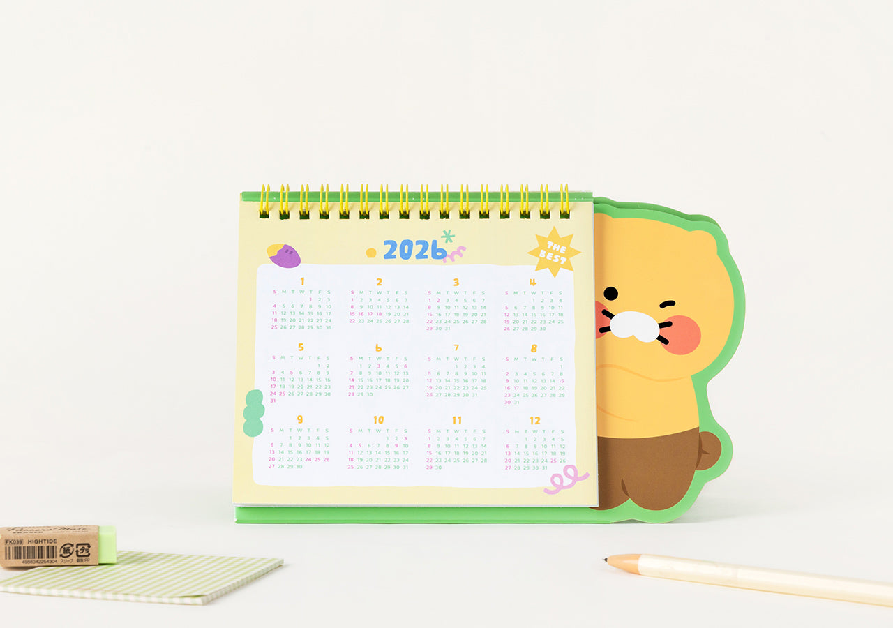 2026 Yellow&Green Chunsik Agenda - Korean kawaii Kakao Friends | Koolseoul