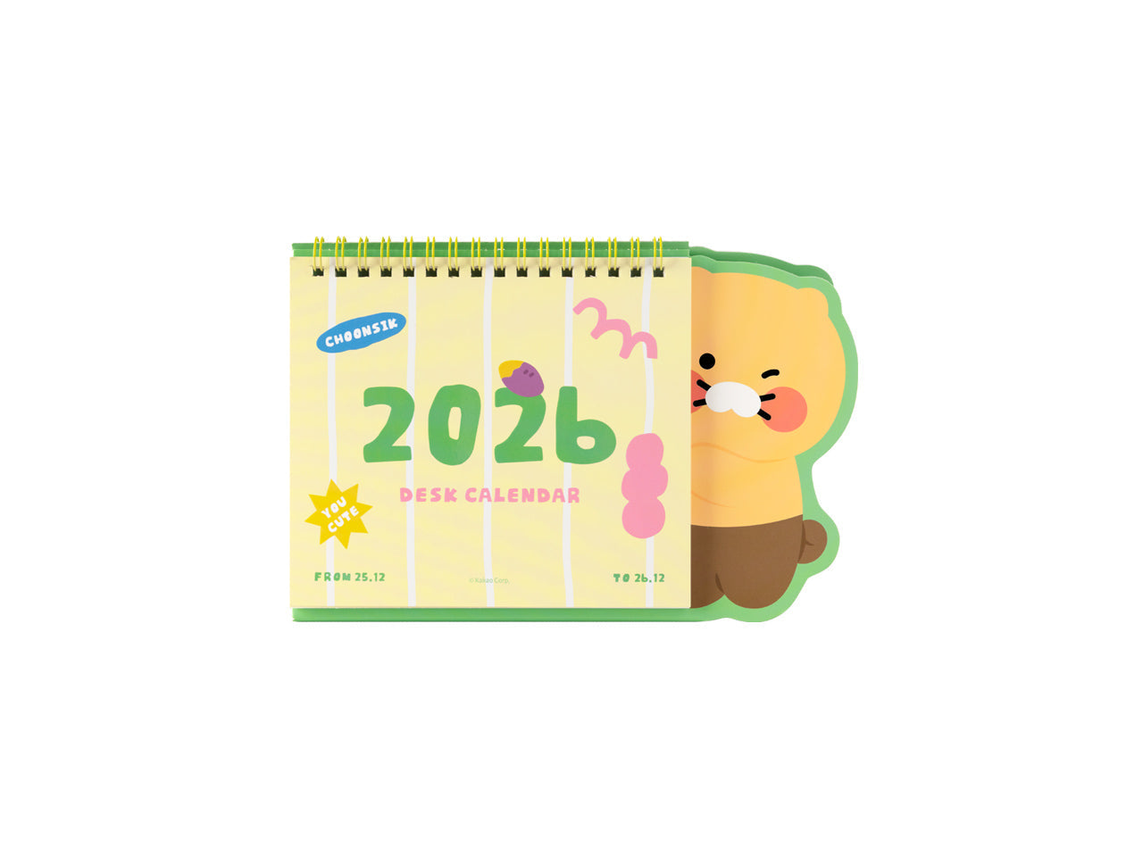 2026 Yellow&Green Chunsik Agenda - Authentic Kakao Friends from Korea | Koolseoul