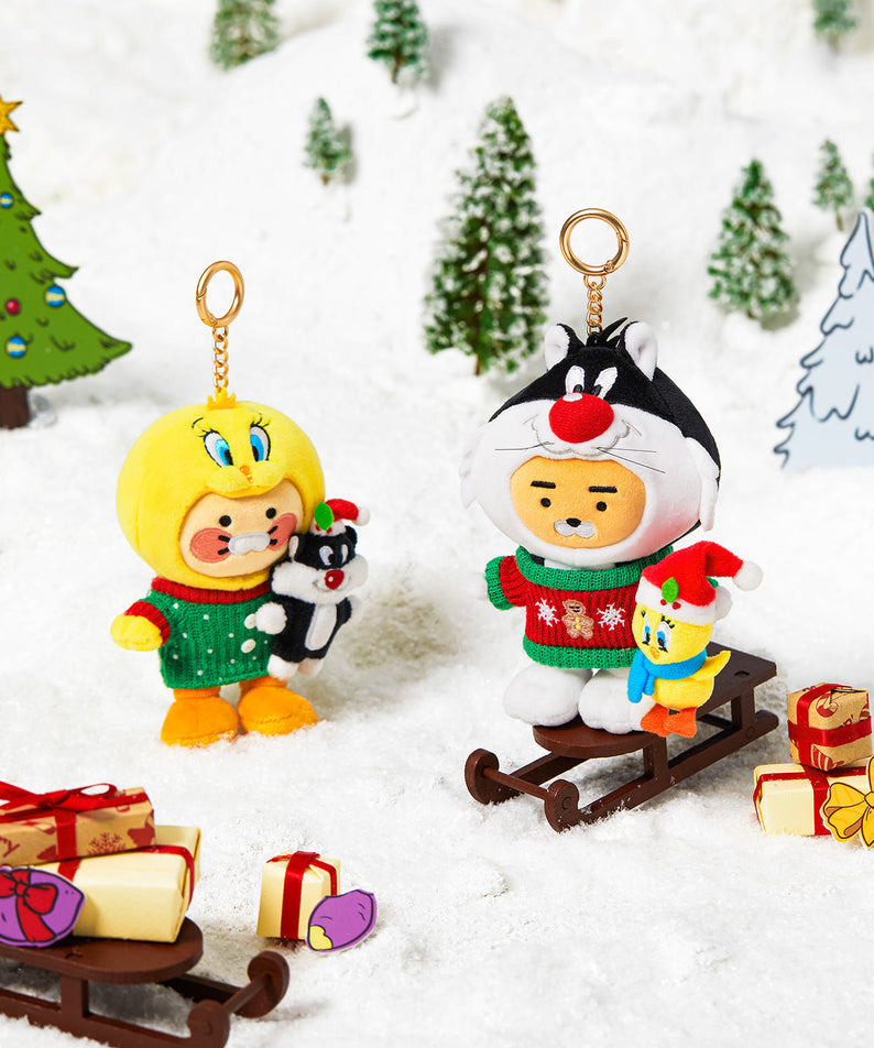 X Friends Keychain Plush Ryan - Official Kakao Friends merchandise | Koolseoul