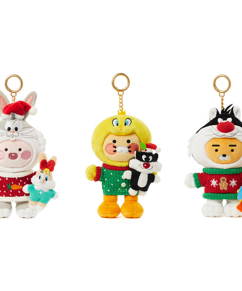 X Friends Keychain Plush Ryan - Official Kakao Friends merchandise | Koolseoul