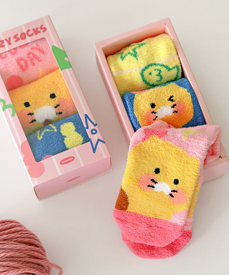 Chunsik Socks Set 3P - Authentic Kakao Friends from Korea | Koolseoul