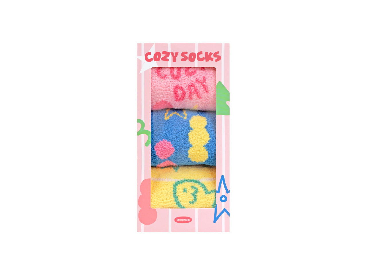 Chunsik Socks Set 3P - Official Kakao Friends merchandise | Koolseoul