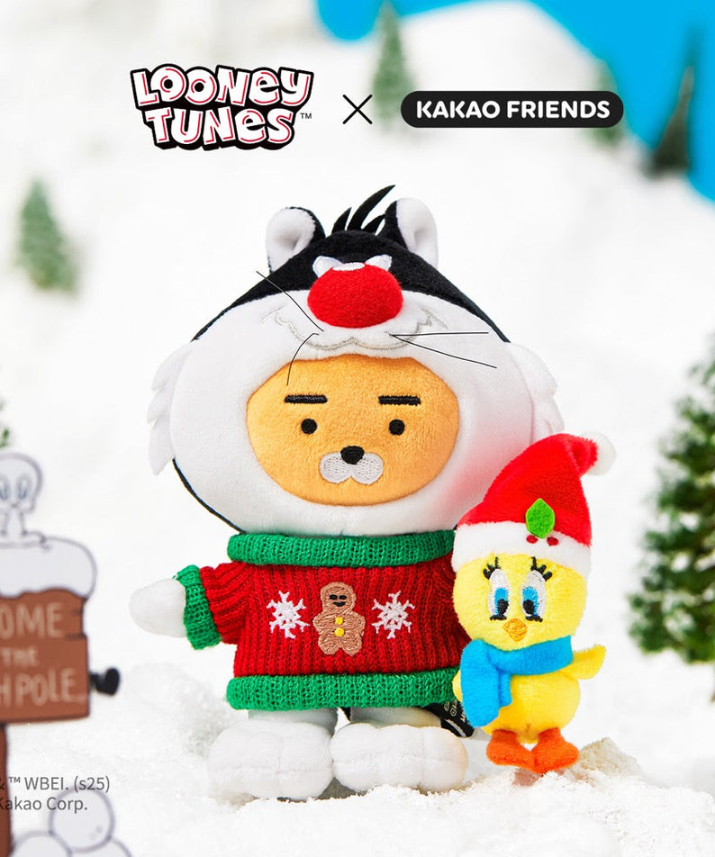 X Friends Keychain Plush Ryan - Official Kakao Friends merchandise | Koolseoul