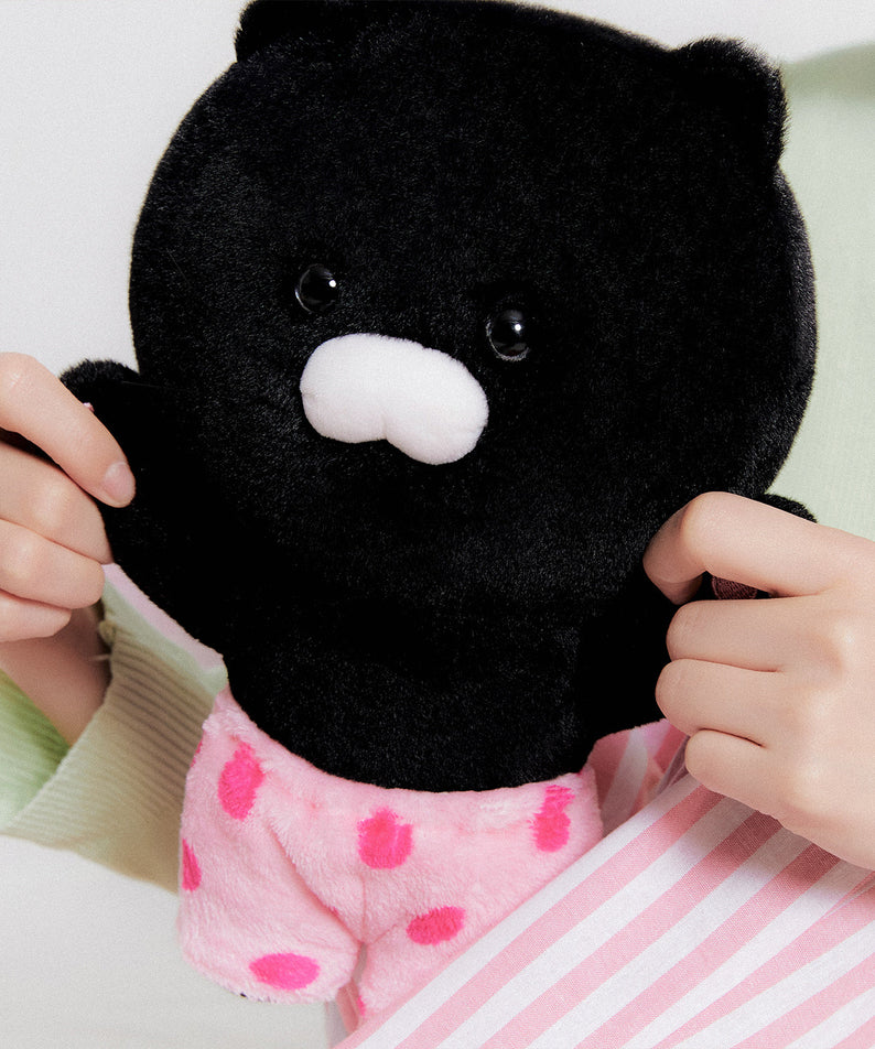 Black Baby Chunsik Plush - Authentic Kakao Friends from Korea | Koolseoul