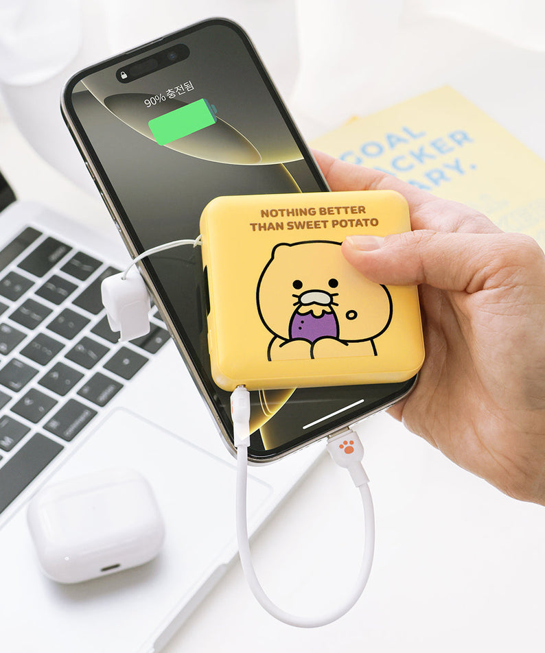 Mini Power Bank 10,000 Chunsik - Official Kakao Friends merchandise | Koolseoul