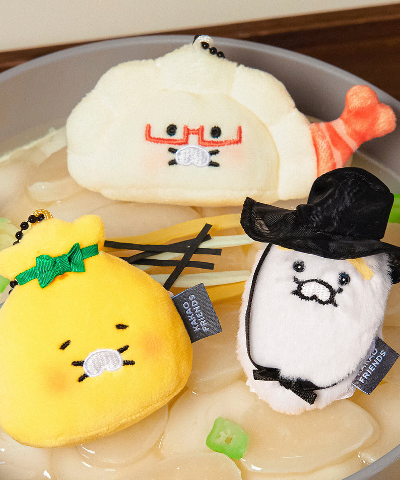 Keychain Plush 3P Set Chunsik - Korean kawaii Kakao Friends | Koolseoul