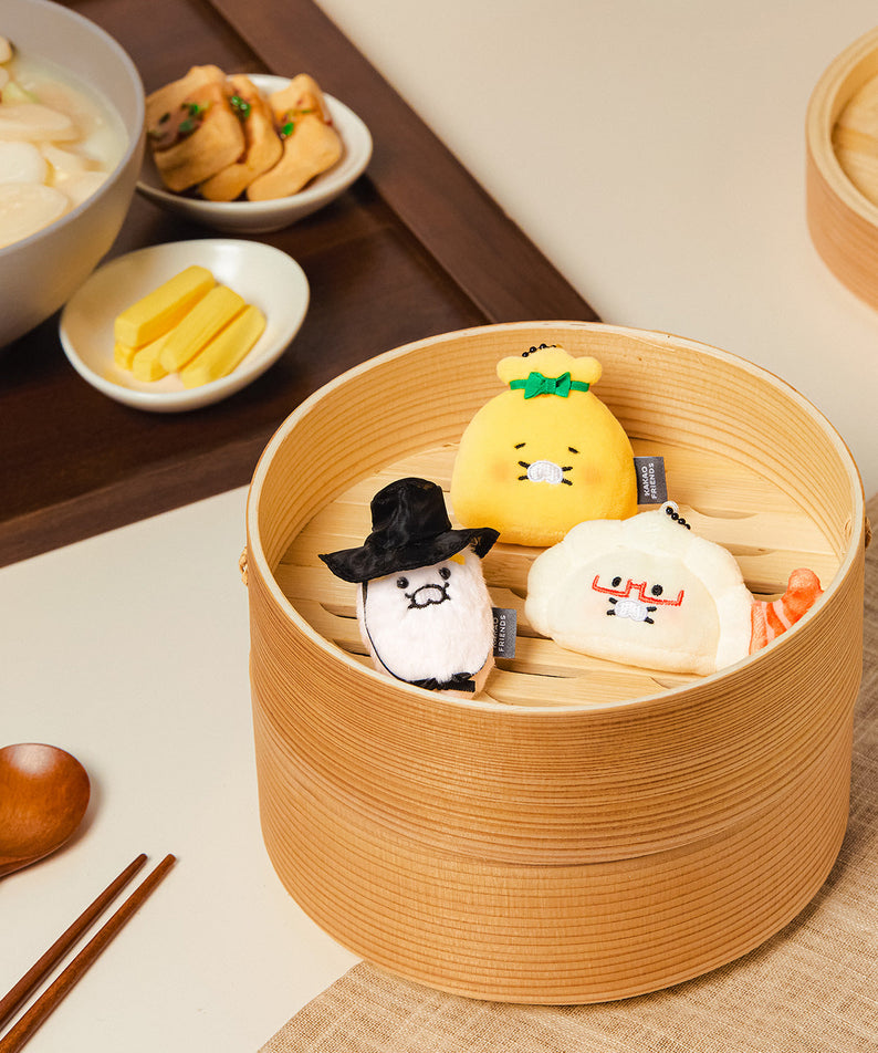 Keychain Plush 3P Set Chunsik - Authentic Kakao Friends from Korea | Koolseoul