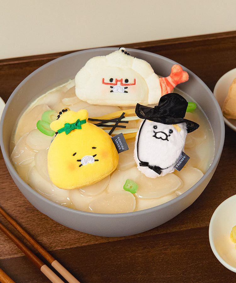 Keychain Plush 3P Set Chunsik - Authentic Kakao Friends from Korea | Koolseoul