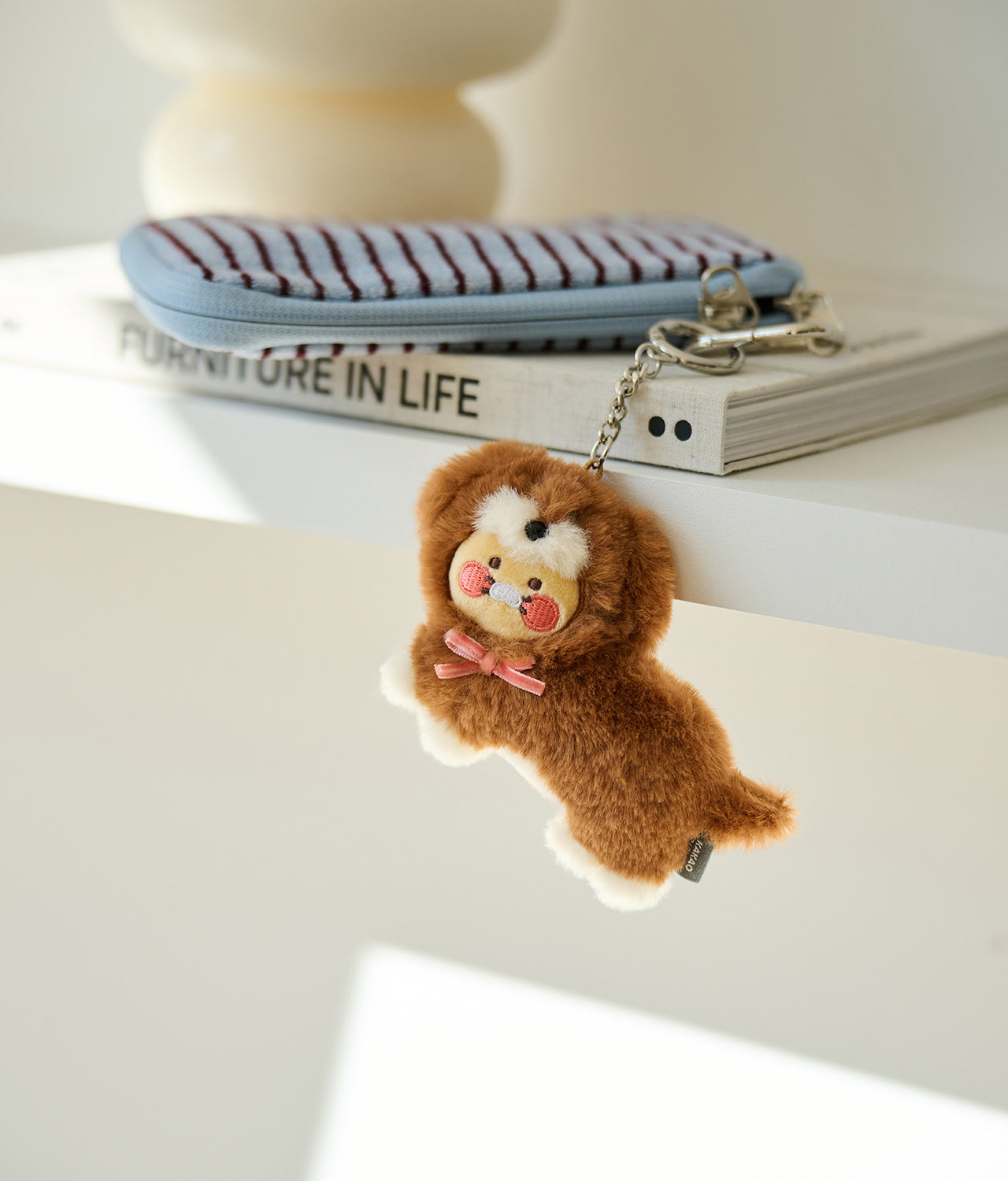 Brown Keychain Plush Chunsik - Authentic Kakao Friends from Korea | Koolseoul