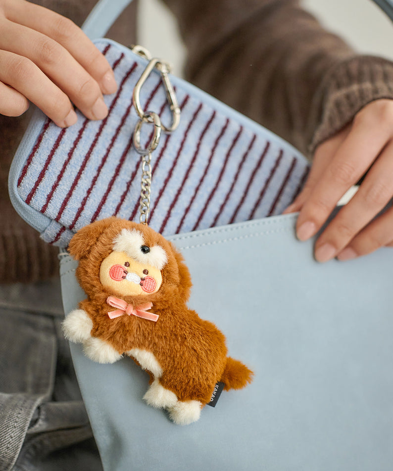 Brown Keychain Plush Chunsik - Korean kawaii Kakao Friends | Koolseoul