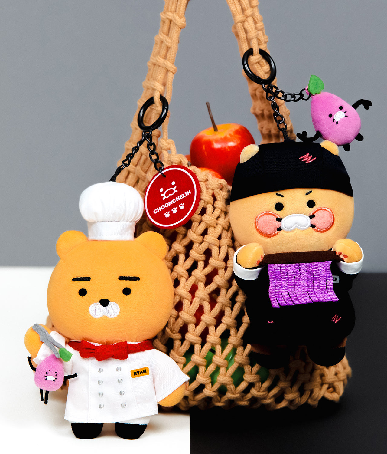 XFriends PeluchePorte-cles Couverts Chunsik Plush - Authentic Kakao Friends from Korea | Koolseoul
